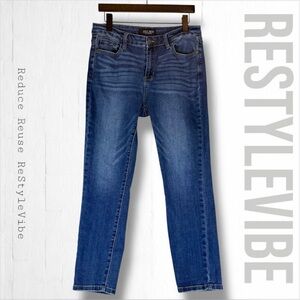 JUDY BLUE Women’s Size 31 Denim Jeans High Rise Style Ankle Slim Fit Stretch